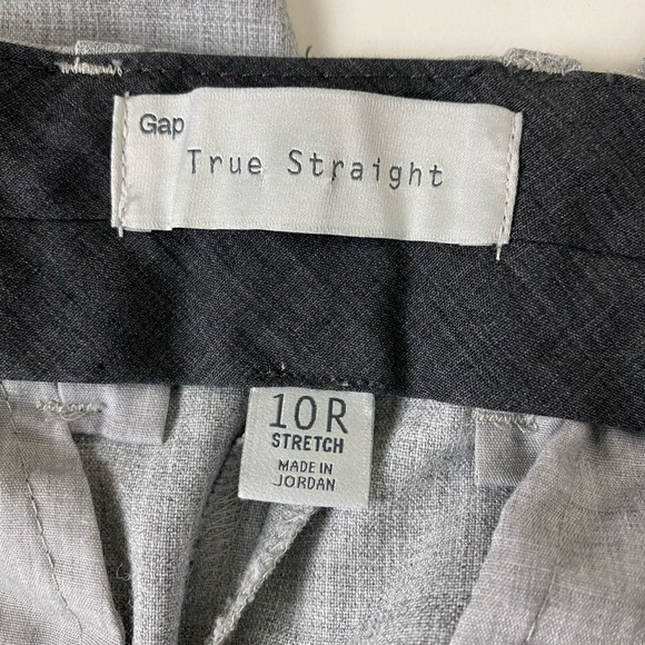 GAP True Straight Women’s Pants, Size 10 R, Light Gray Heather Dress Pants - Picture 3 of 7